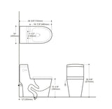 Siphonic Flush One-piece Toilet SK118