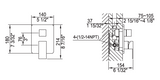 10020225701 CONCEALED 2 WAY SHOWER MIXER