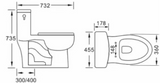 ONE-PIECE TOILET SK123