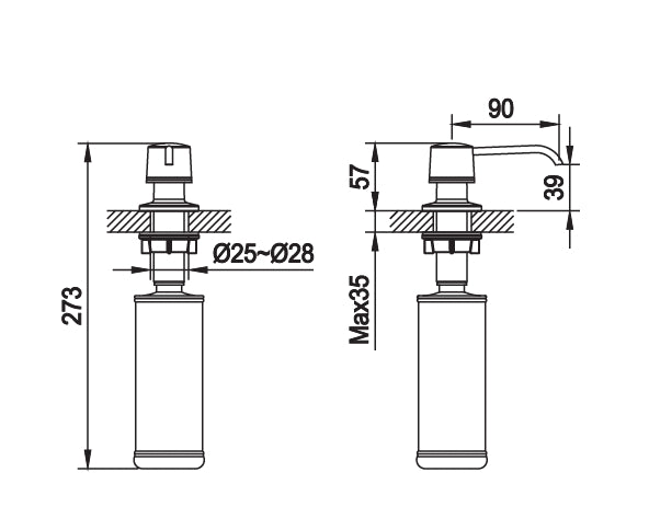 LIQUID SOAP DISPENSER 6003000060 SERIES