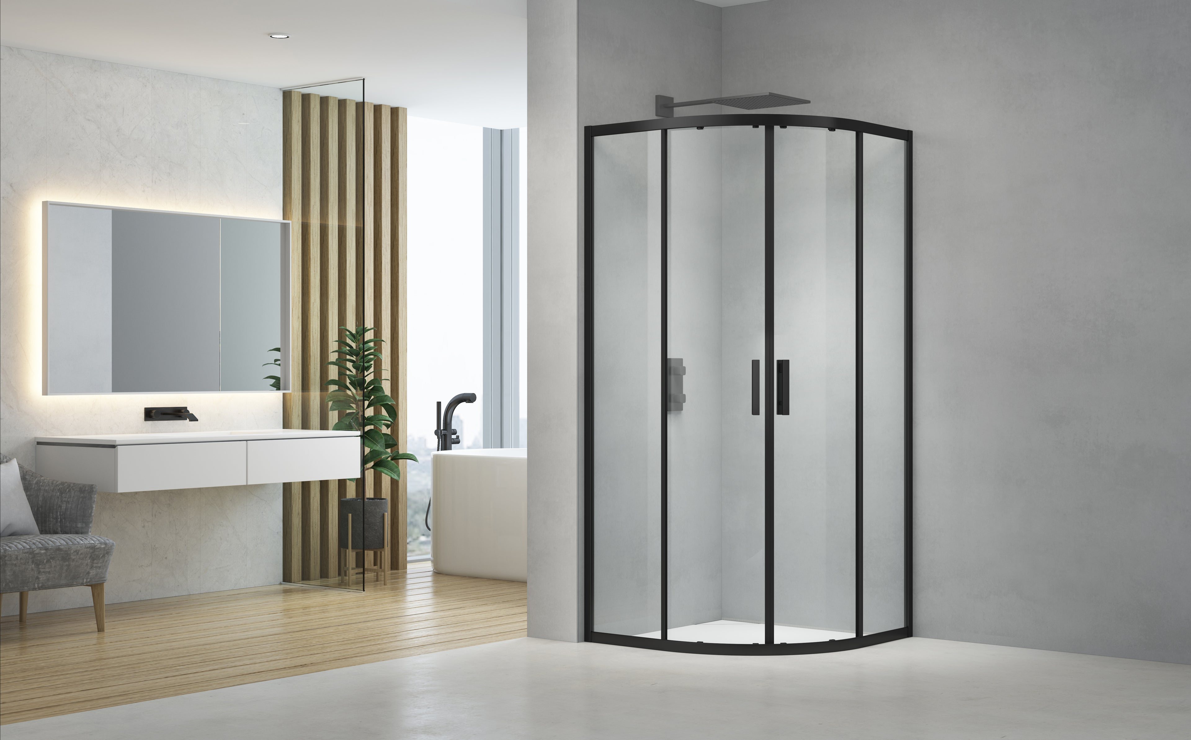 ROUND SHOWER DOOR