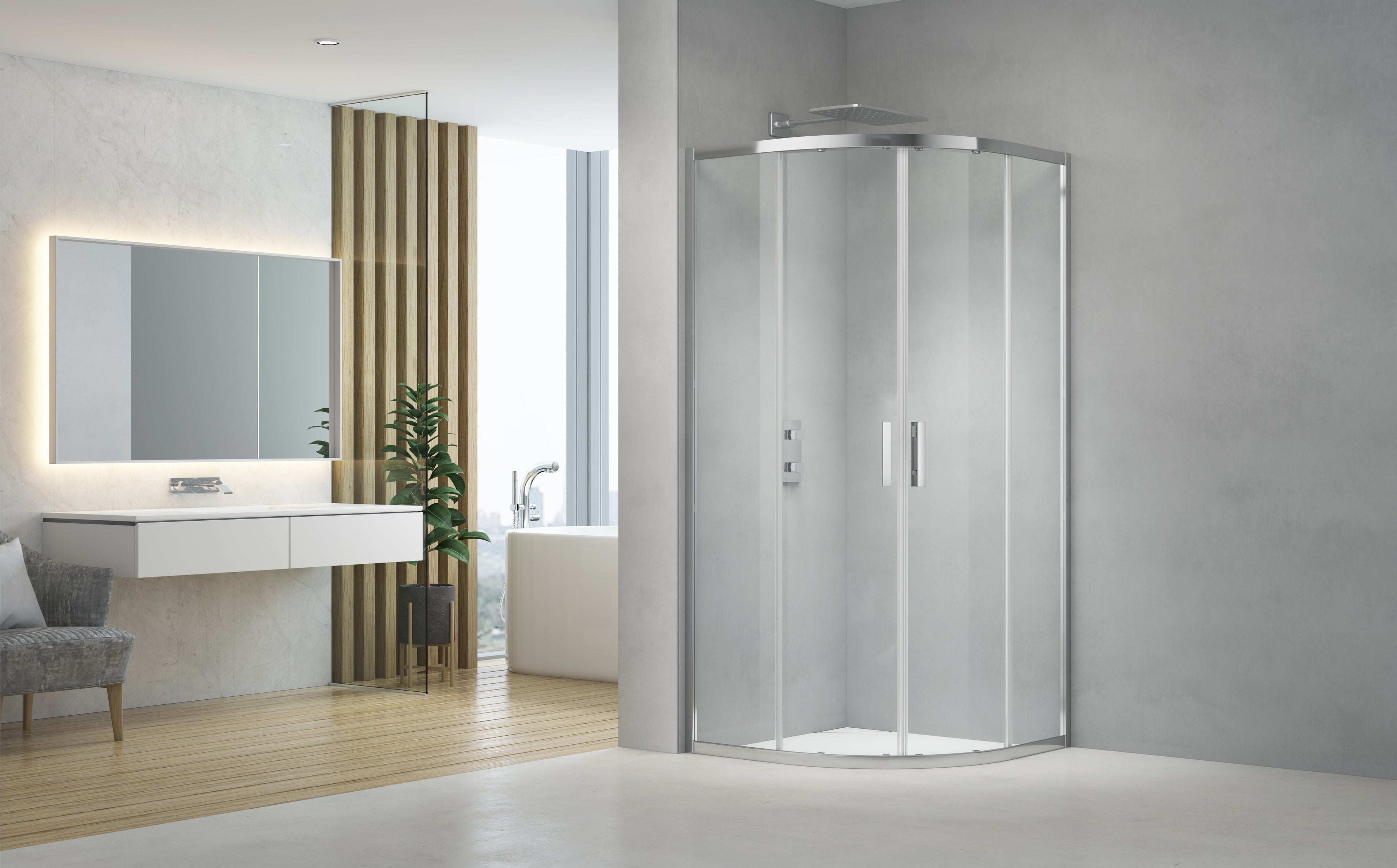 ROUND SHOWER DOOR