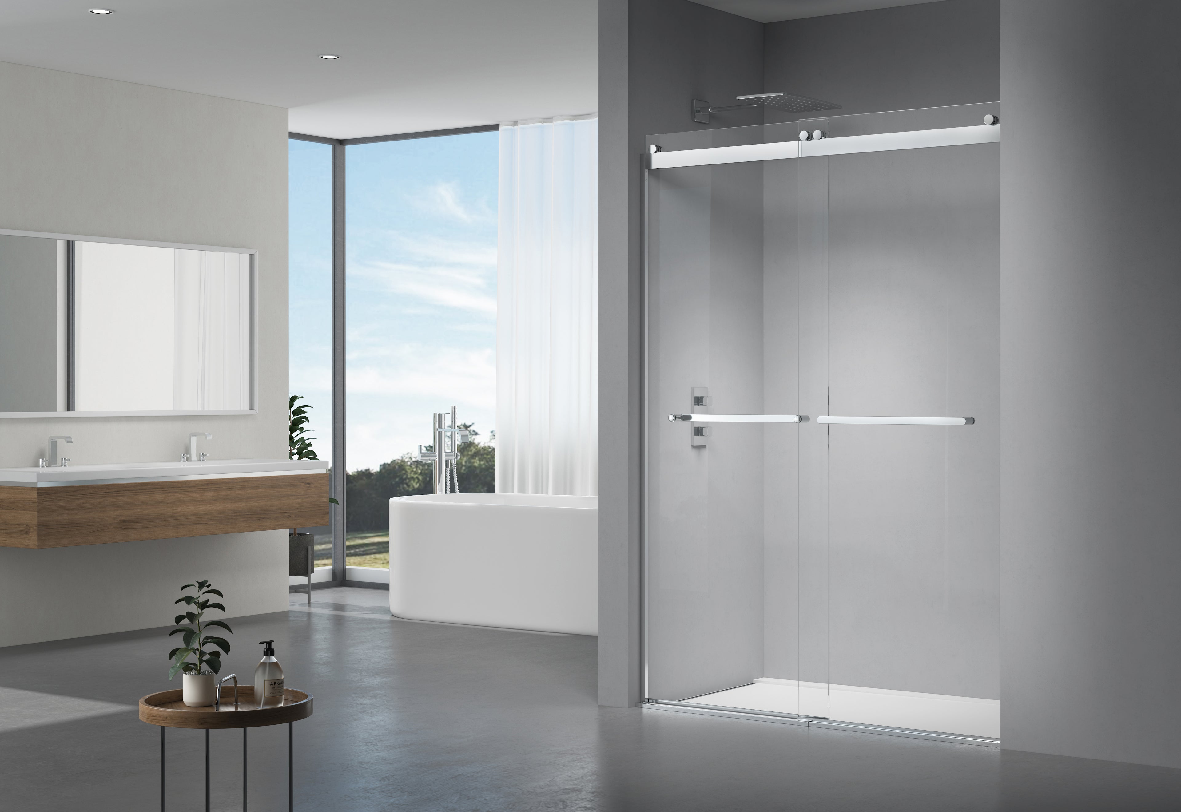 SOFTCLOSING BYPASS SHOWER DOOR