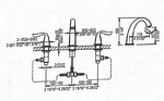 041272C 3-HOLE WASHBASIN FAUCET