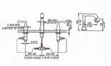 081155C  3-HOLE WASHBASIN FAUCET