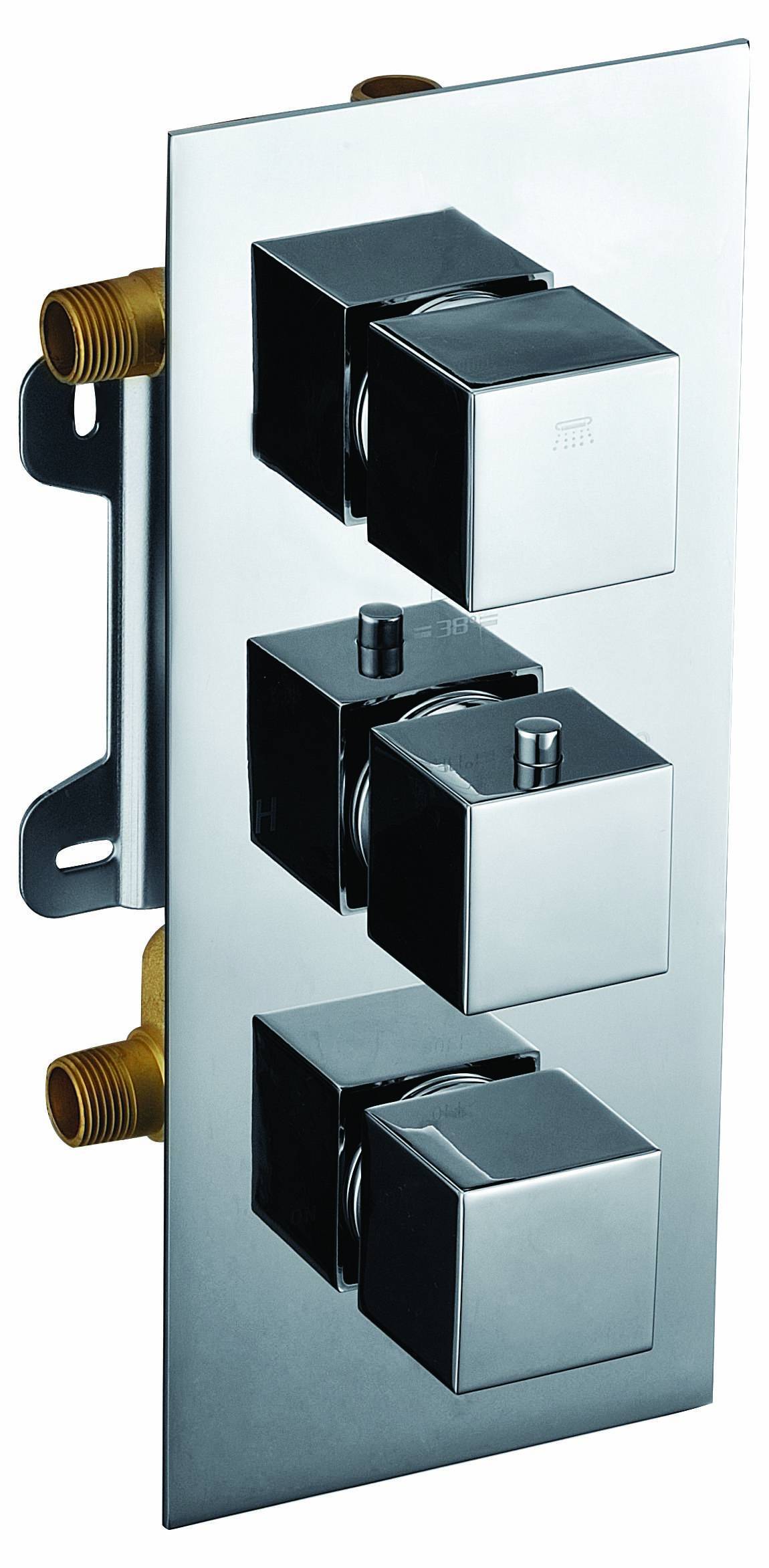 10020082801 Concealed 3- Way thermostatic shower mixer