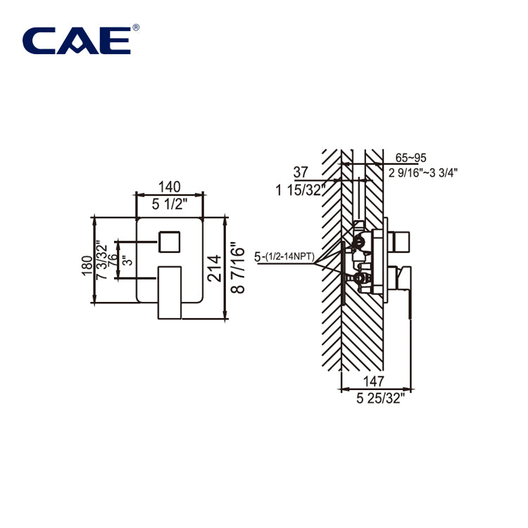 10020181001 CONCEALED 4 WAY SHOWER MIXER