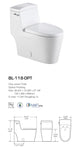 Siphonic Flush One-piece Toilet SK118