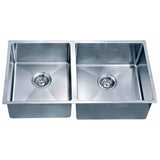 301616 Corner Radius Double Bowl Sink