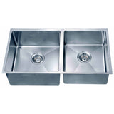 301616 Corner Radius Double Bowl Sink