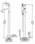 432843C FREE-STANDING SHOWER/BATH MIXER