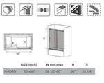 TUB DOOR K-K04G-60"*60"